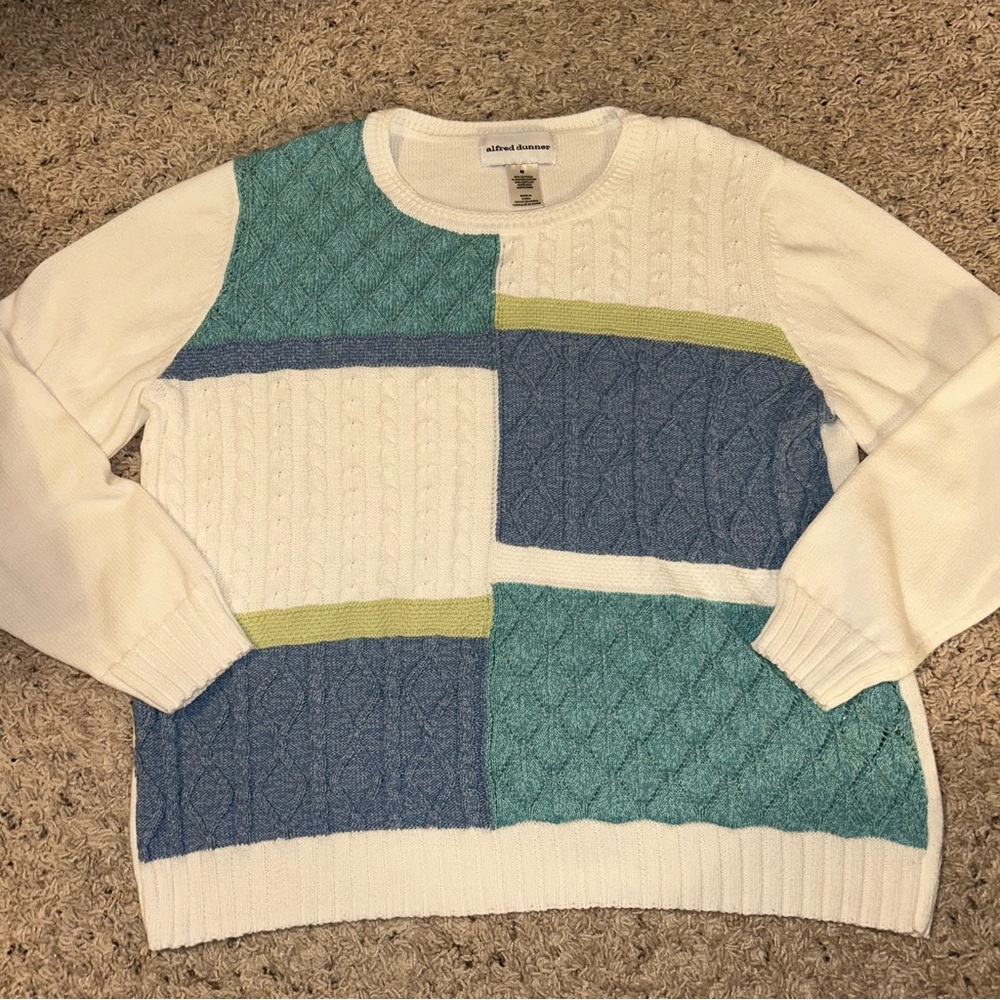 Alfred Dunner Patchwork Sweater